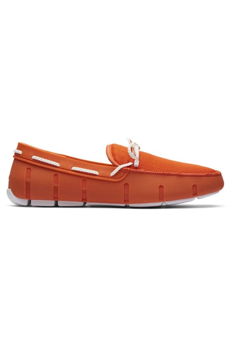 BRAIDED LACE LOAFER SWIMS ORANGE/WHITE SWIMS ORA/WHI by SWIMS