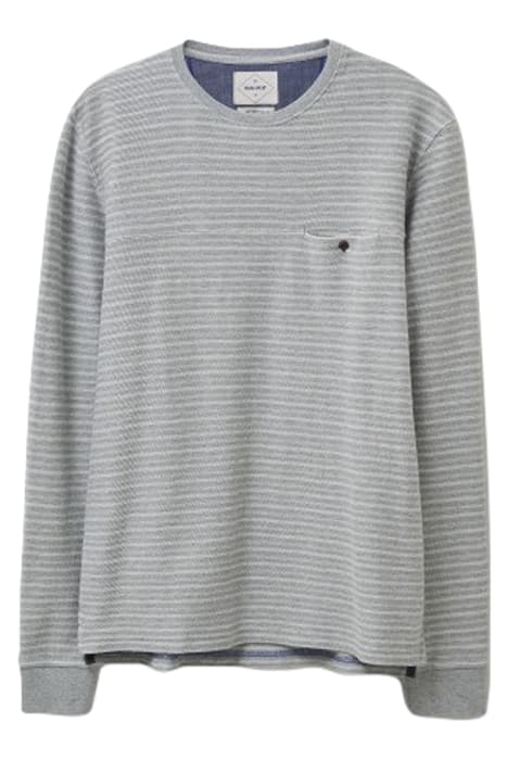 HOLTON STRIPE T-SHIRT GREY MARL by White Stuff