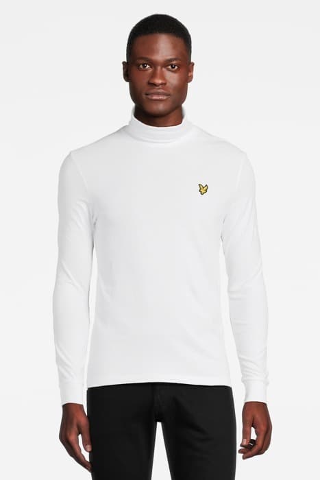 ROLL NECK L/S T-SHIRT WHITE by Lyle & Scott