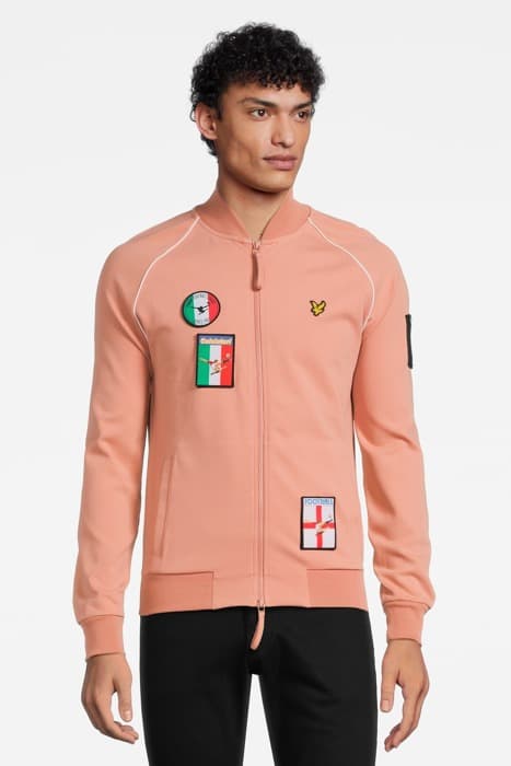 PANINI STICKER TRACKSUIT BOMBER DUSTY PINK by Lyle & Scott