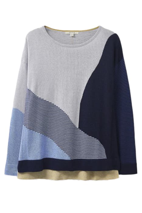 OLIVIA ABSTRACT JUMPER GREY MULTI by White Stuff