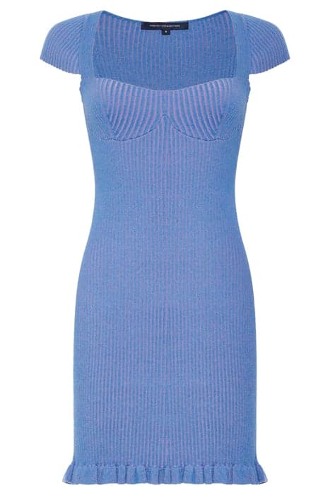 MATHILDA KNIT DRESS MINI ULTRAMAR-PARADI BLUE by French Connection