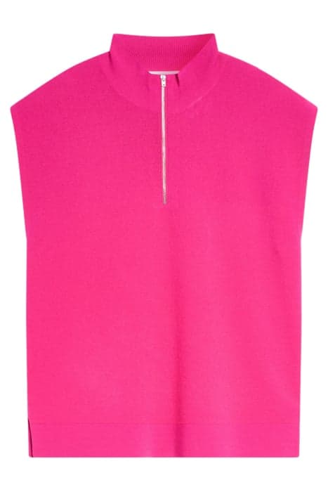 WOMEN SLEEVELESS HALFZIP KNITS RASPERRY PINK by Closed