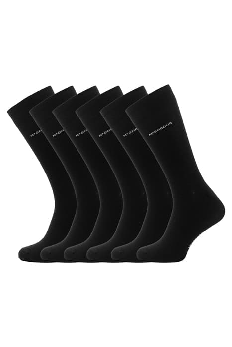 CREW SOCK BLACK 6-PACK by McGregor