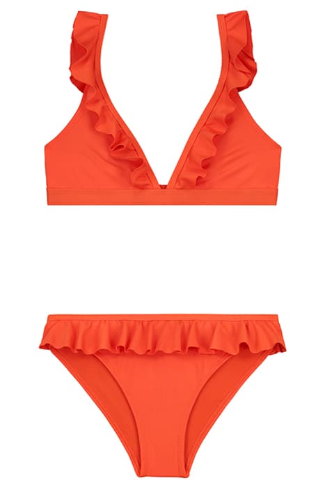 GIRLS BELLA BIKINI SET SUNSET RED by Shiwi