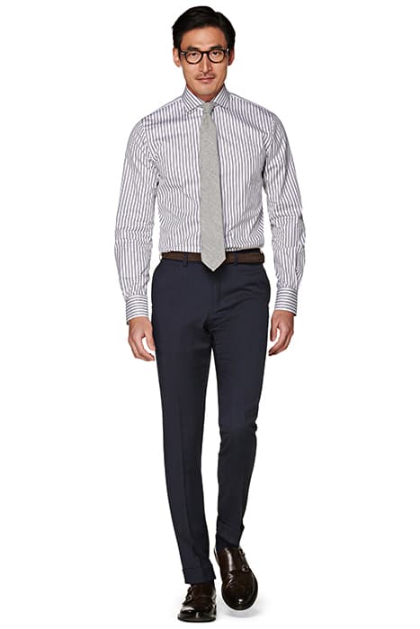 NAVY TWILL SOHO TROUSERS by Suitsupply