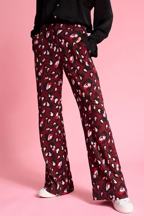 PANTS - LEOPARD RED by POM Amsterdam