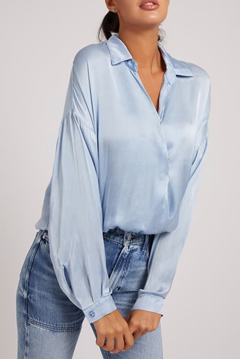 ES LS NADA SHIRT SOFT WAVES BLUE by Marciano by Guess