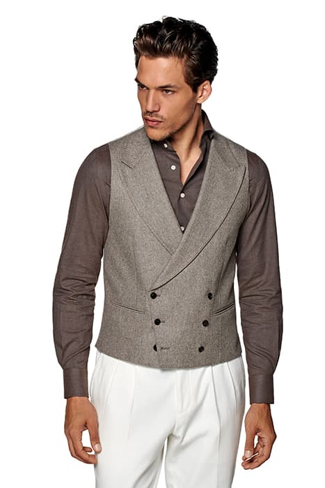 TAUPE WAISTCOAT by Suitsupply