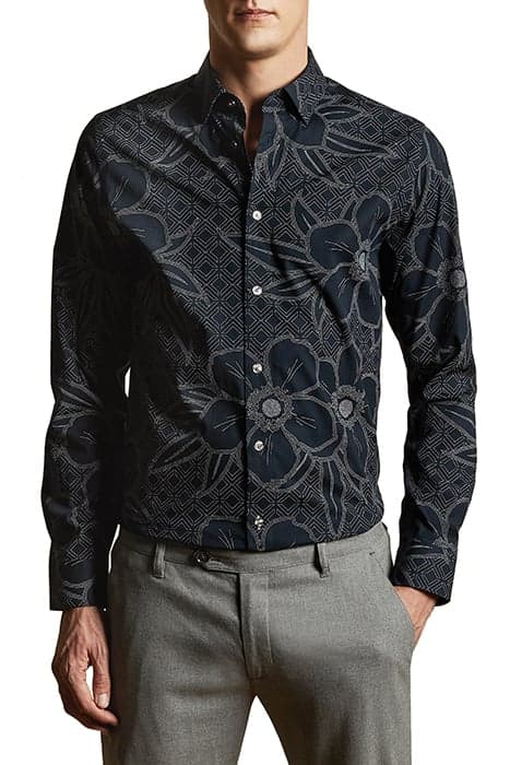 GOGIRL LS FLORAL PRINT SHIRT NAVY by Ted Baker