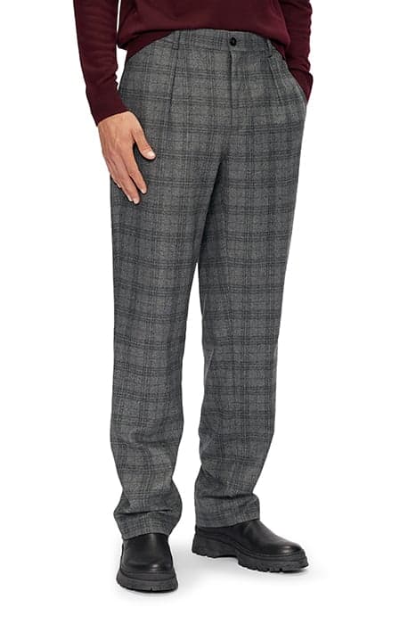 HOPDART FRANKLIN FIT CHECK TROUSER GREY by Ted Baker