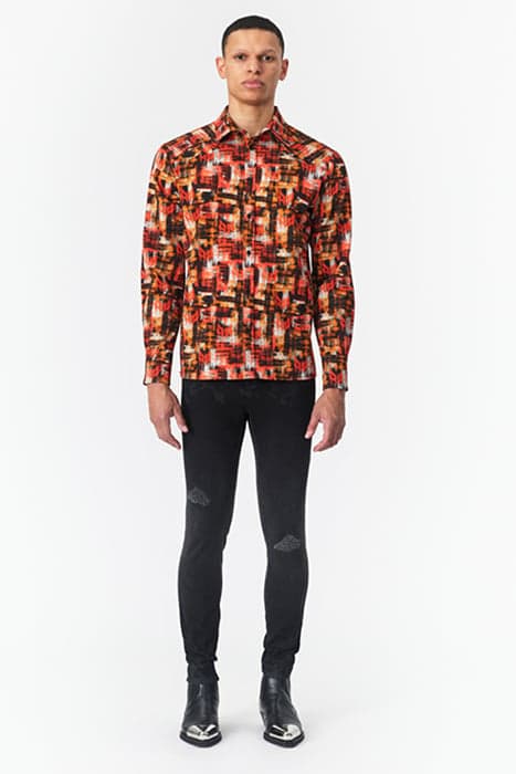 PRINTED REGULAR-FIT SHIRT CHECK PRINT by Marcell von Berlin