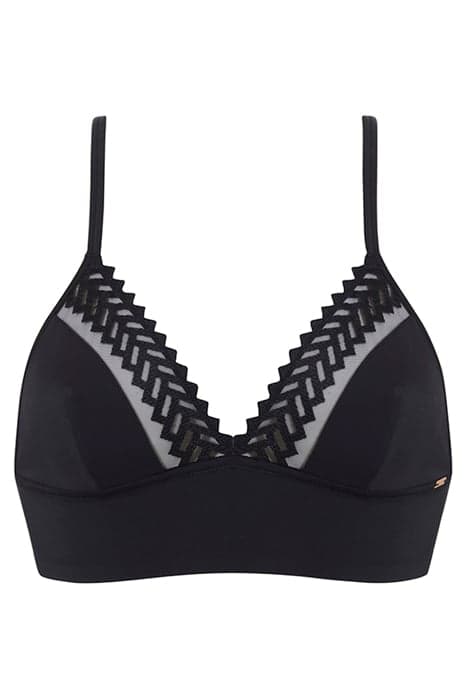 CO BRA WF TSHIRT TRIANGLE BRALETTE GRAP BLACK by Livera