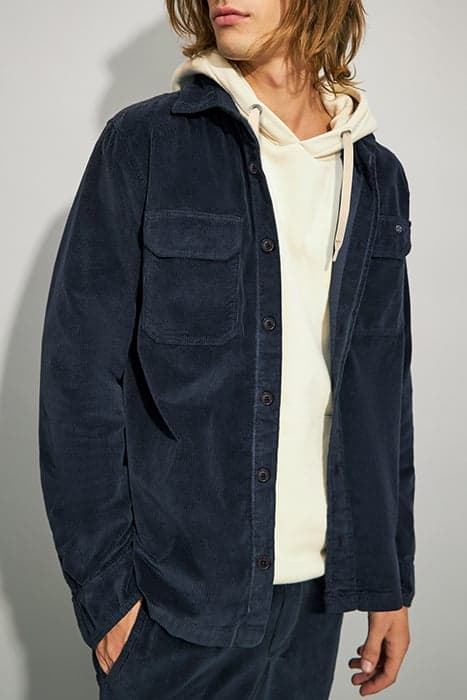 NAVY CORDUROY REGULAR OVERSHIRT by IKKS