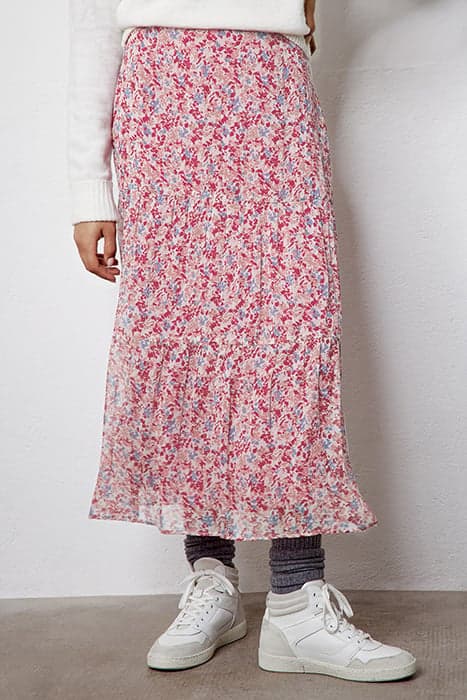 FLORAL PRINT BAGGY LONG SKIRT WITH RUFFLES by IKKS