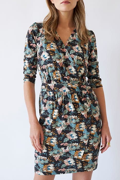 RETRO FLOWER PRINT ECOVERO® VISCOSE JERSEY DRESS by IKKS