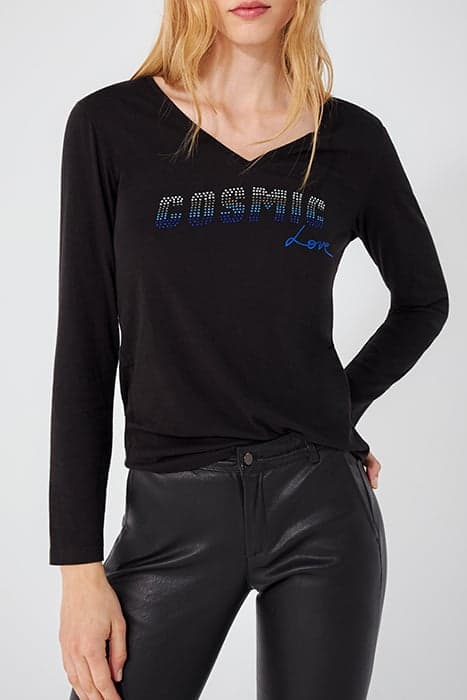 DIAMANTÉ SLOGAN LONG-SLEEVE T-SHIRT by IKKS