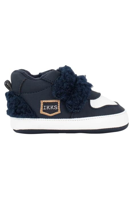 BABY BOYS’ NAVY SHERPA VELCRO TRAINERS NAVY by IKKS