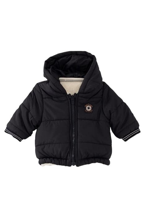 BABY BOY’S NAVY AND WHITE SHERPA REVERSIBLE PADDED JACKET NA by IKKS