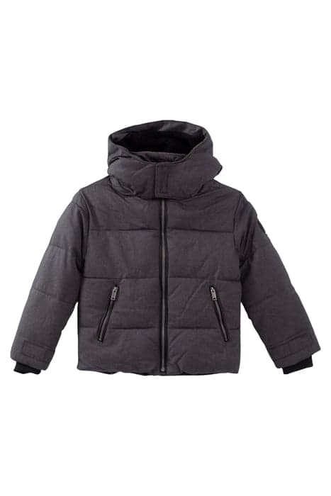 BOYS’ GREY MARL PADDED JACKET WITH ZIPPED POCKETS ANTHRACITE by IKKS