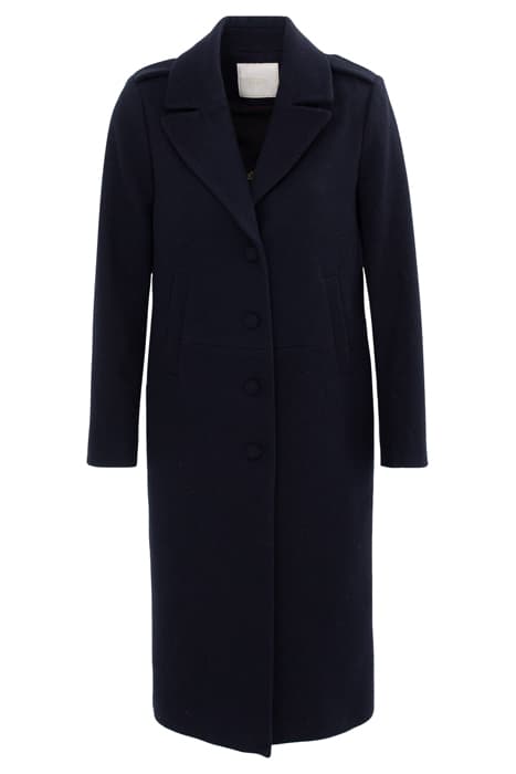 LONG MIDNIGHT BLUE COAT by ICODE