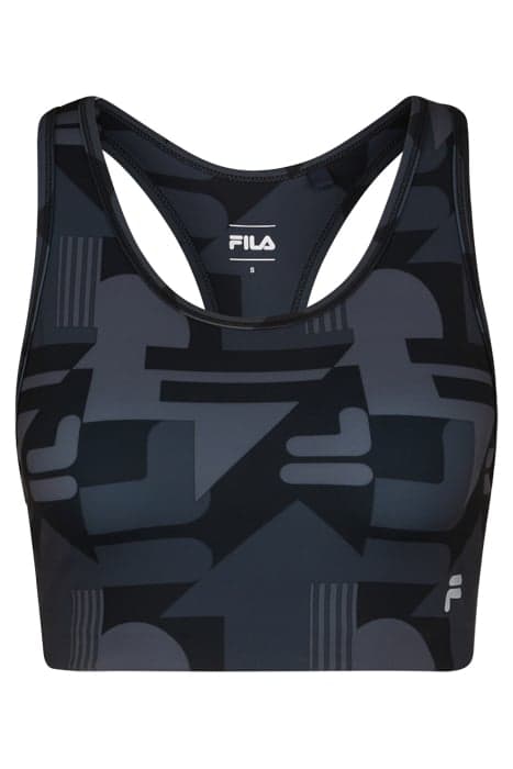 RAGUSA AOP SPORTS BRA BLACK BEAUTY REACT AOP by FILA