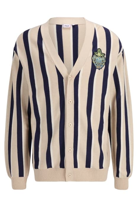 TRABITZ KNITTED CARDIGAN FIELDS OF RYE KNITTED STRIPES by FILA