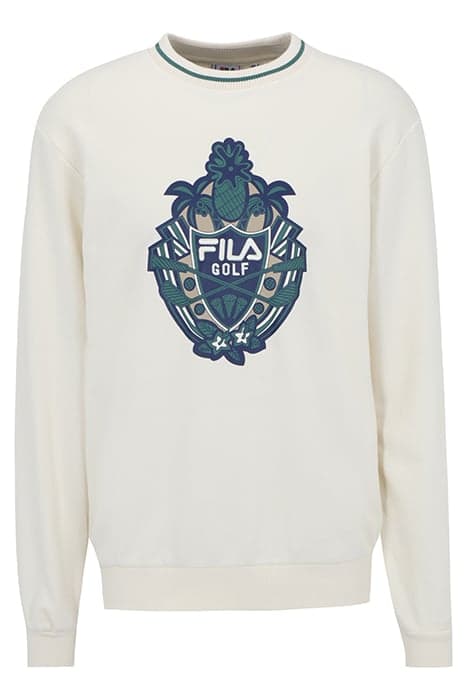 TOSTEDT CREW SWEAT ANTIQUE WHITE by FILA