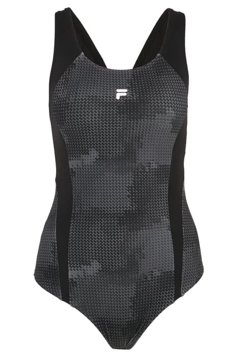 SANYA AOP SWIMSUIT BLACK PILLS CAMO AOP by FILA