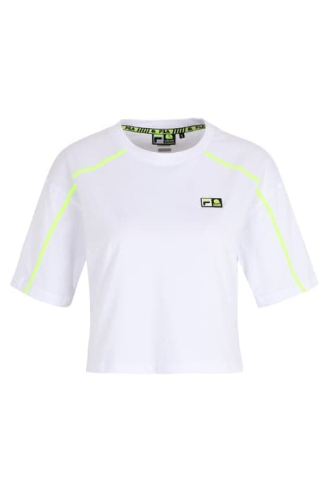 C61 OVERSIZED CROPPED TEE BRIGHT WHITE by FILA