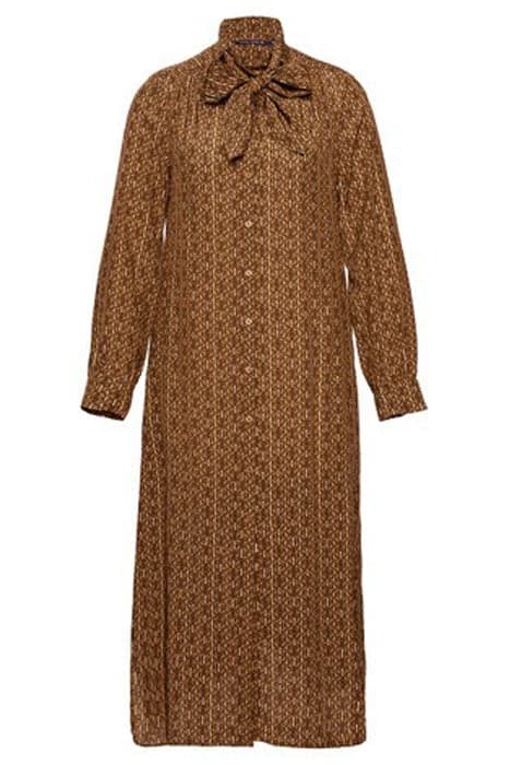 BOW COLLAR DRESS BROWN by River Woods