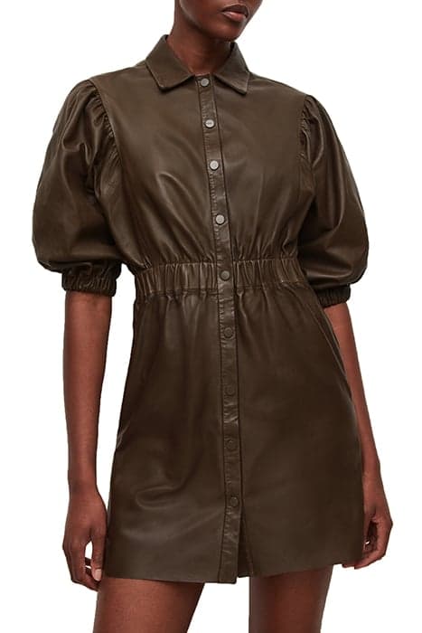 OSA SHORT DRESS KHAKI BROWN by AllSaints