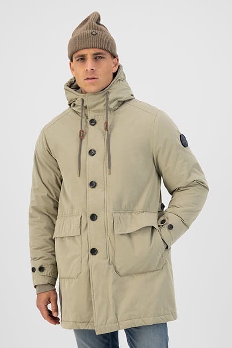 PARKA LT. PEACHED POPLIN SILVER SAND by Dstrezzed