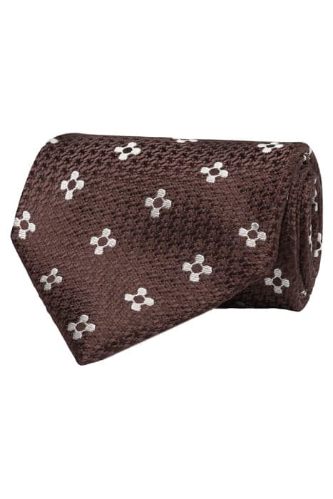 BROWN FLOWERS TIE by Suitsupply