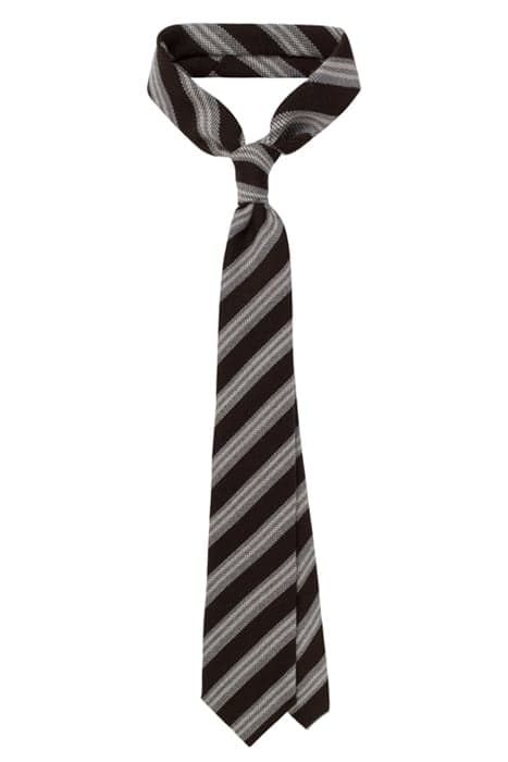 BROWN STRIPES TIE by Suitsupply