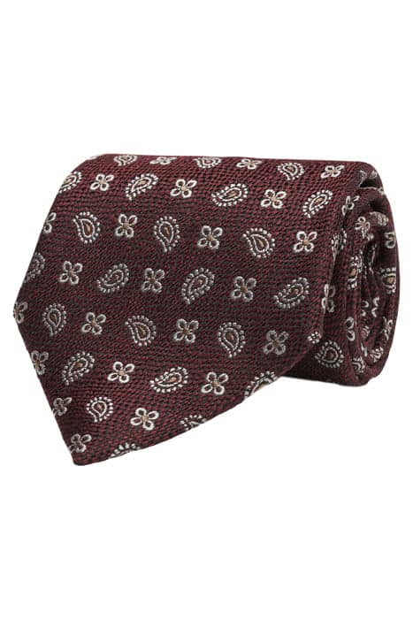 DARK RED GRAPHIC TIE by Suitsupply