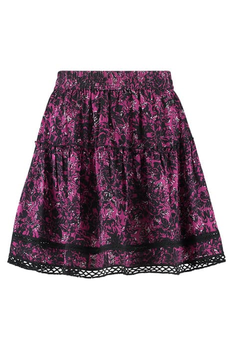 VIRGY SKIRT BLACK/MAGENTA by NIKKIE