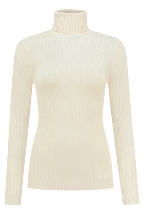 KING TURTLE NECK TOP EGRET by Fifth House