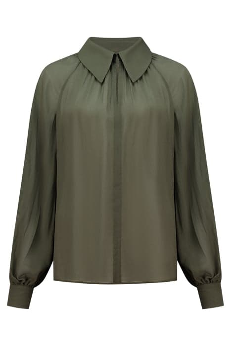 RUNA LOOSE BLOUSE ARMY GREEN by Fifth House