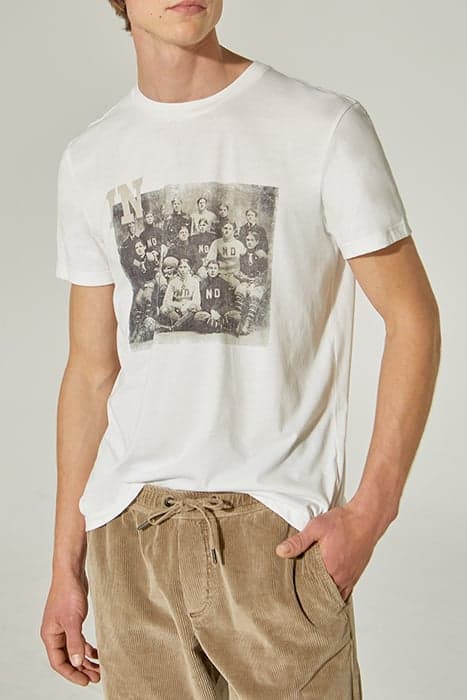 MEN'S WHITE T-SHIRT WITH FOOTBALL PLAYERS’ IMAGE by IKKS