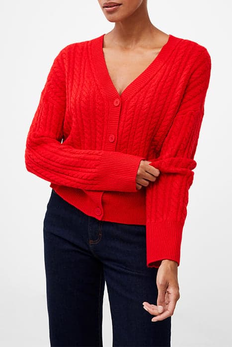 BABYSOFT CABLE CARDIGAN MARS RED by French Connection