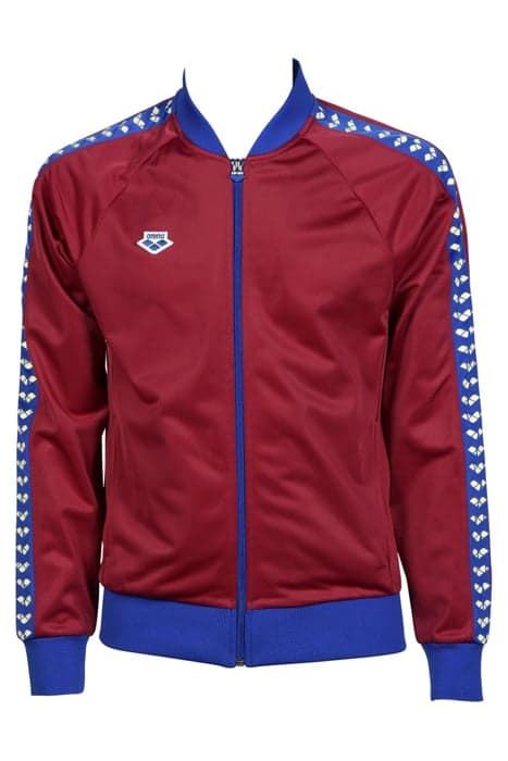 M RELAX IV TEAM JACKET BURGUNDY NEON BLUE BUTTER by Arena