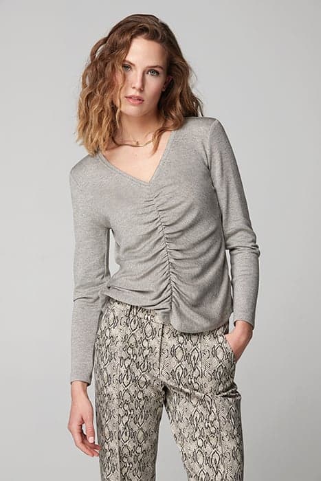 LUREX KNIT HOSTEL TOP GRAY GRAY by OKY