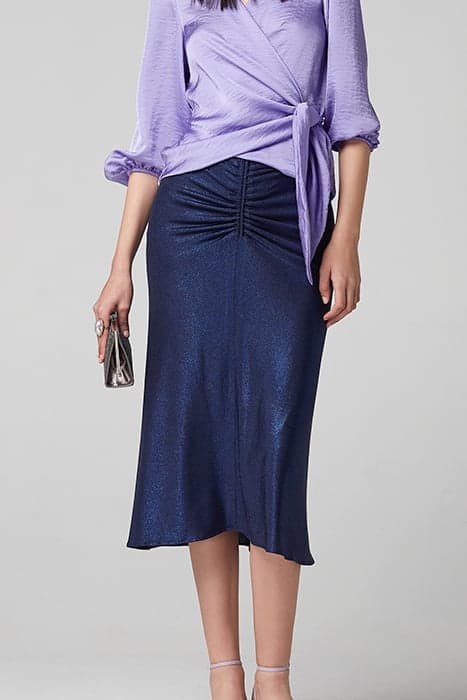 LUREX KNIT URIA SKIRT BLUE BLUE by OKY