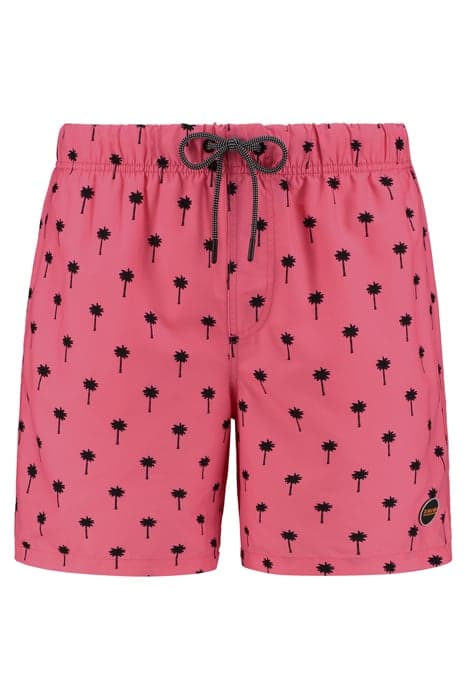 SWIMSHORT SCRATCHED SHIWI PALM FLUO RED FLUO RED by Shiwi