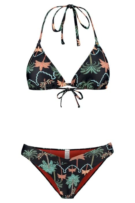 LIZ BIKINI SET JAIPUR PALM BLACK BLACK by Shiwi