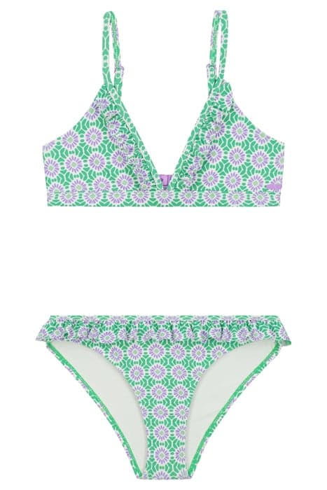 GIRLS BLAKE BIKINI SET PORTO TILE FRESH GREEN FRESH GREEN by Shiwi