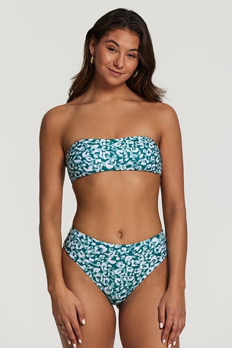 LOLA BIKINI SET LUSH LEOPARD COOL PINE GREEN COOL PINE GREEN by Shiwi