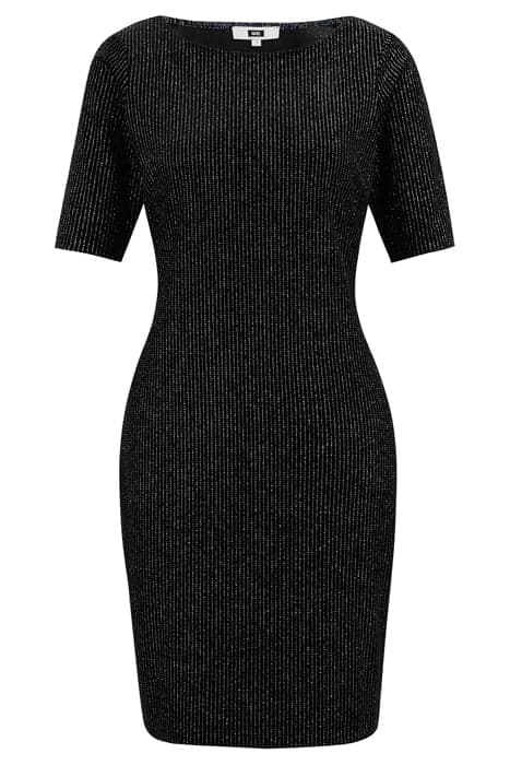 DRESS MIDI BLACK by WE Fashion