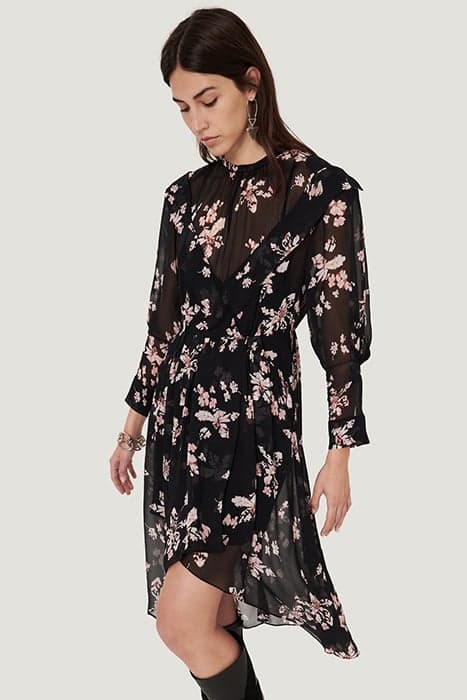 ILIONA BLACK/ECRU/PINK DRESS by IRO Paris